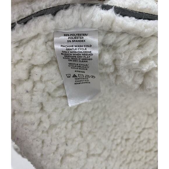 LOFT Women's Asymetrical Sherpa Gray Suede Moto Jacket Sz Small - Picture 6 of 11